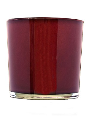 Glass Vase - Burgundy 5.5"H