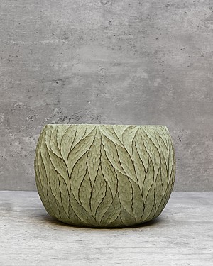 Large Deep Leaf Planter 5.25"H