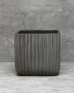 Ripple Planter Square 6"H