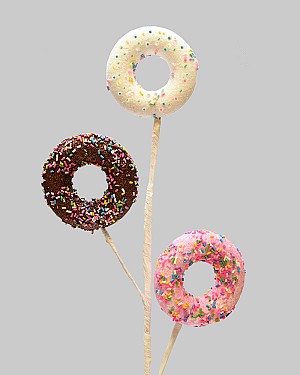 Sprinkled Donut Spray 24" Pink