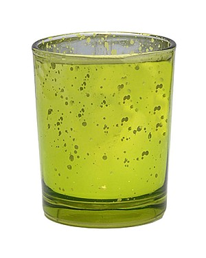 Glass Tealight - Green 2.5"H