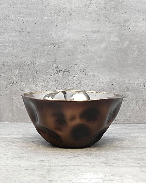 Decorative Dimpled Bowl - Small 8.5"D