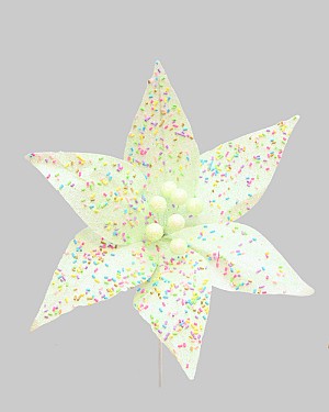 Iridescent Poinsettia 22" Green