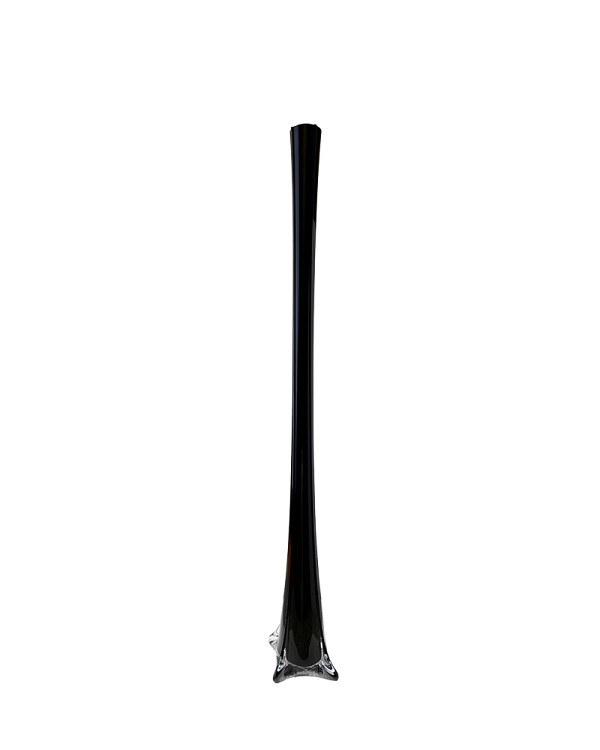 Tower Vase - Black 32"H