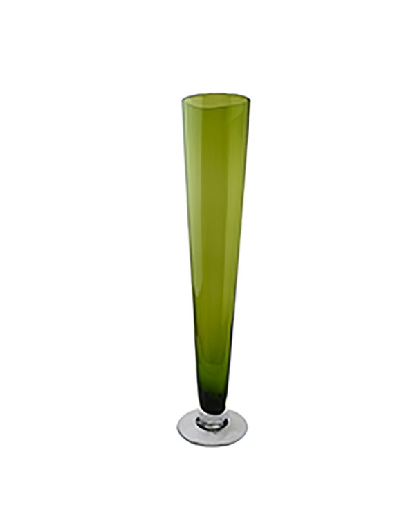 Pilsner Glass Vase - Green 24"H