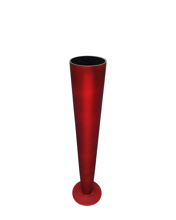 Pilsner Glass Vase - Red 24"H