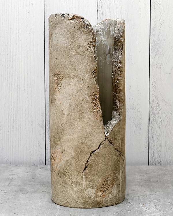 Prehistoric Sand Coloured Resin Container 25.5" x 8" Diameter