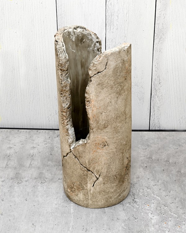 Prehistoric Sand Coloured Resin Container 25.5" x 8" Diameter