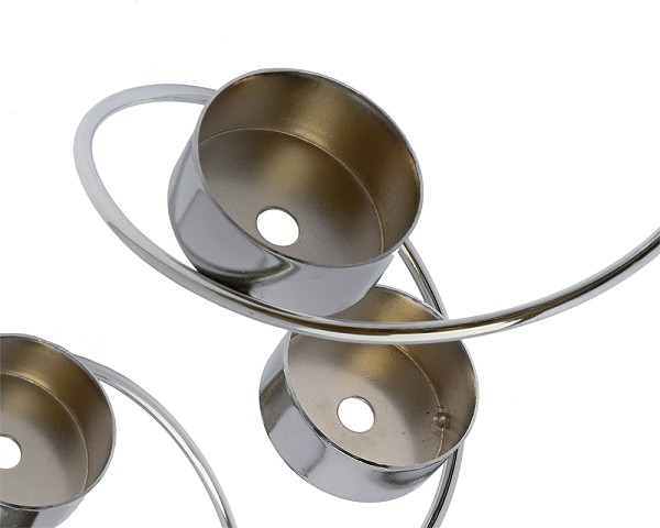 Vortex Tea Light Holder Silver 22"