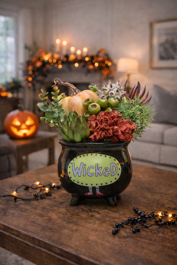 Cauldron magic with Halloween charm