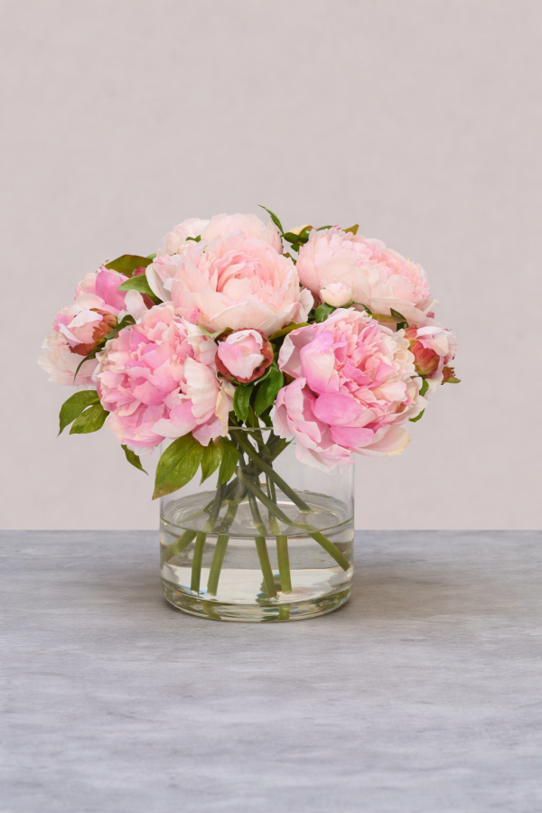 Bouquet de pivoines roses