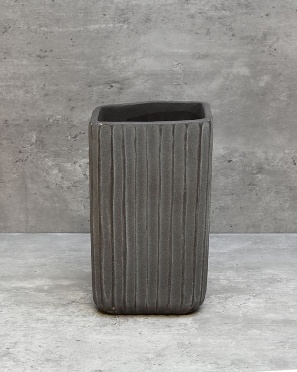 Ripple Planter Tall 9"H