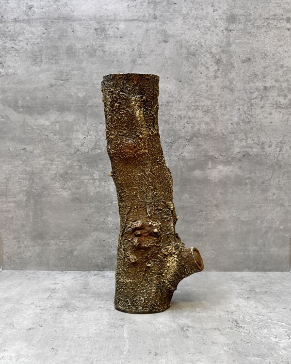 Tree Stump Table Vase 13.5"H