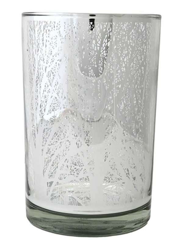 Silver Grove Silhouette Vase 7"H
