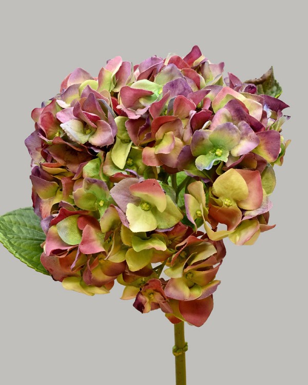 Hydrangea 18" (7" Bloom) Purple/Green