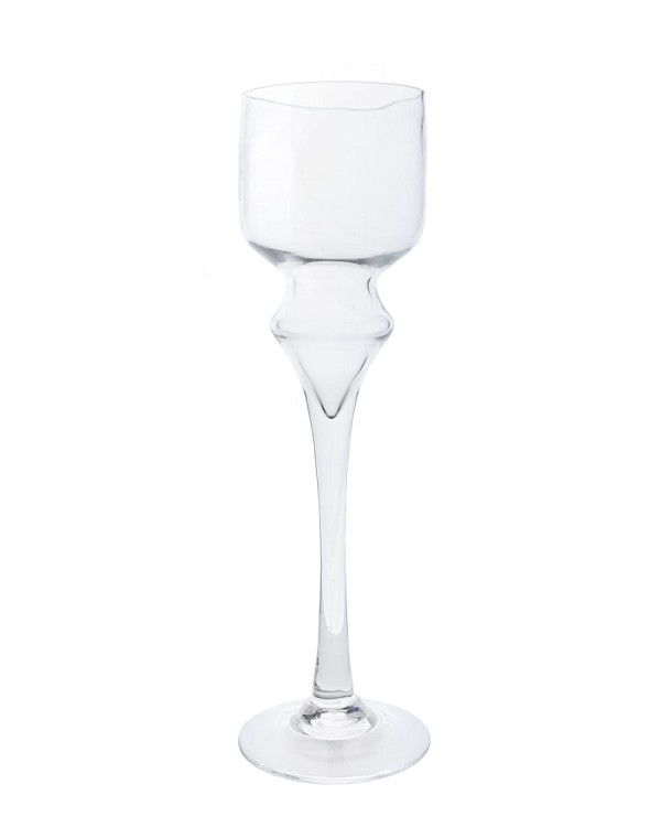 Clear Glass Votive Holder 16"H