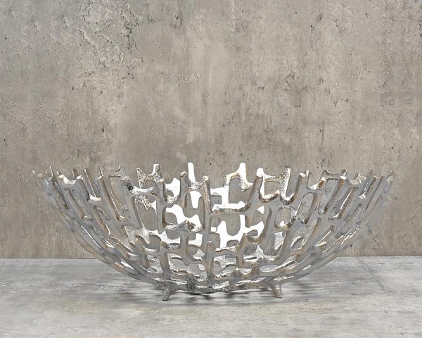 Aluminum Decorative Bowl - Large 15.5"D