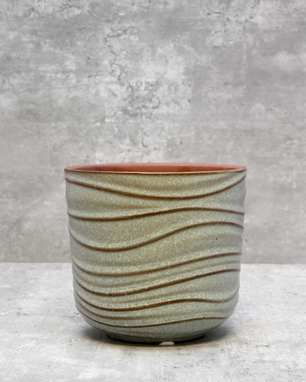 Textured Planter - Wave 4"H