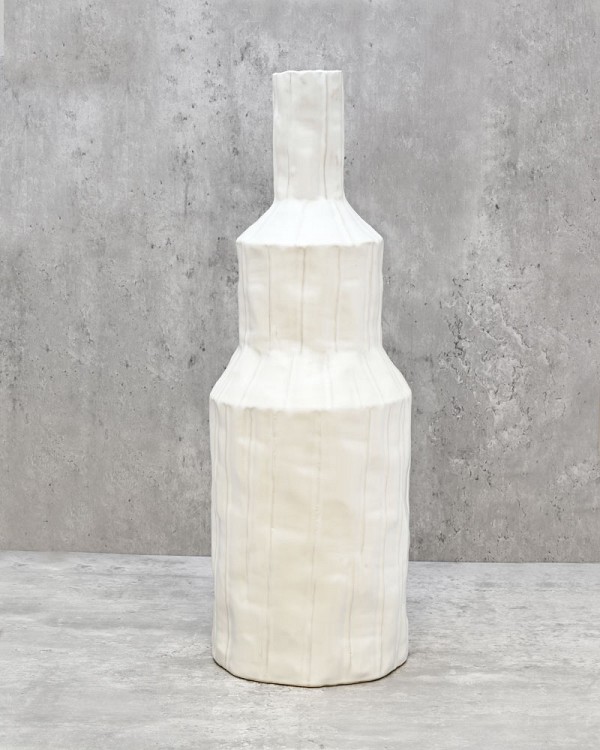 Ripple Container Tapered - White 20"H
