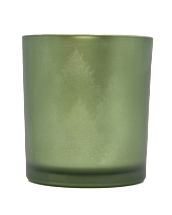 Evergreen Frosted Glass 3"H