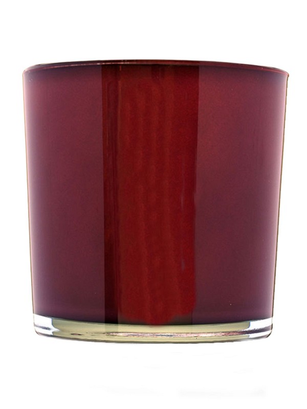 Glass Vase - Burgundy 5.5"H