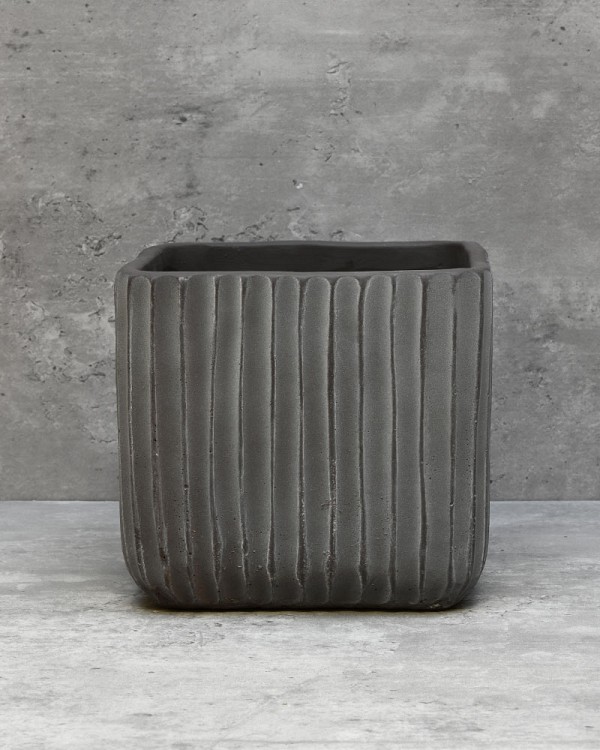 Ripple Planter Square 6"H