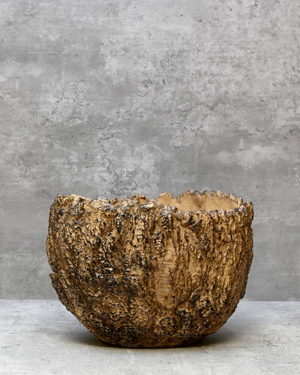 Fossil Planter - Brown 8"D