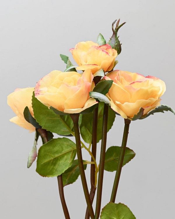 Rose Mini Multi Flower 19" Yellow